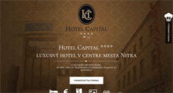 Desktop Screenshot of hotelcapital.sk
