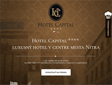 Tablet Screenshot of hotelcapital.sk